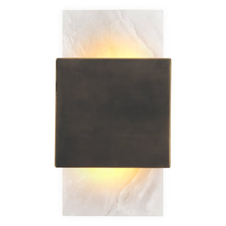 Wall Lamp Mantova bronze highlight finish alabaster