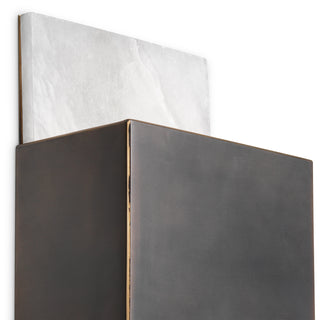 Wall Lamp Mantova bronze highlight finish alabaster