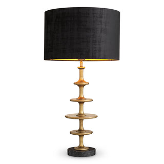 Table Lamp Rosetti vintage brass finish incl shade
