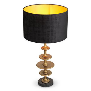 Table Lamp Rosetti vintage brass finish incl shade