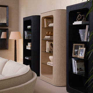Cabinet Bogota charcoal grey oak veneer