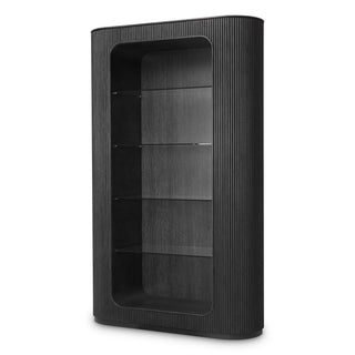 Cabinet Bogota charcoal grey oak veneer