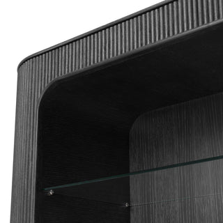 Cabinet Bogota charcoal grey oak veneer