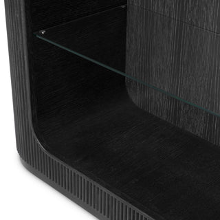 Cabinet Bogota charcoal grey oak veneer