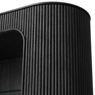 Cabinet Bogota charcoal grey oak veneer