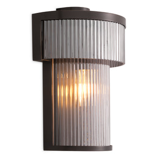 CDJ Wall Lamp Andromeda bronze highlight finish smoke glass