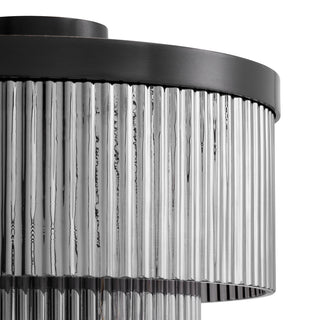 CDJ Wall Lamp Andromeda bronze highlight finish smoke glass