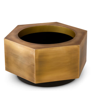 Planter Montura low vintage brass finish