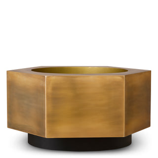 Planter Montura low vintage brass finish