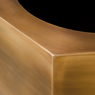 Planter Montura low vintage brass finish