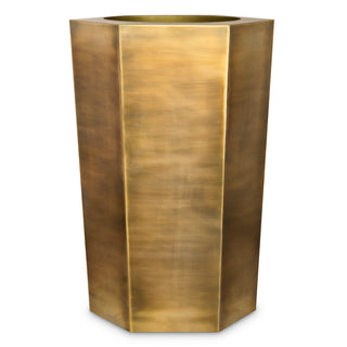 Planter Montura high vintage brass finish