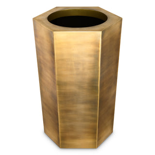 Planter Montura high vintage brass finish