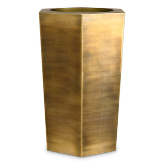 Planter Montura high vintage brass finish
