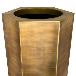 Planter Montura high vintage brass finish