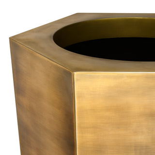 Planter Montura high vintage brass finish