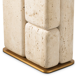 Table Lamp Rathmore travertine incl shade
