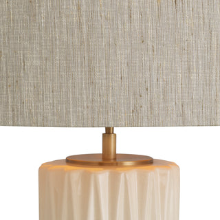 Table Lamp Amarello cream ceramic incl shade