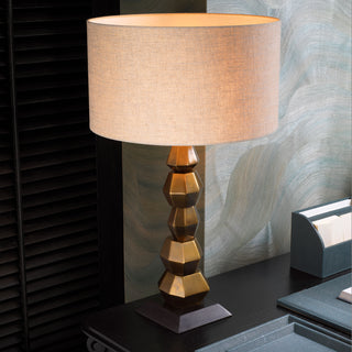 Table Lamp Lior vintage brass finish incl shade