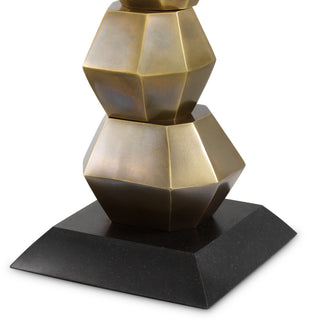 Table Lamp Lior vintage brass finish incl shade