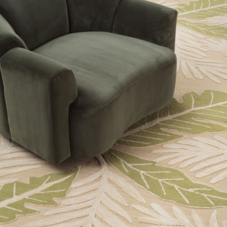 Rug Verdure beige green 300 x 400 cm