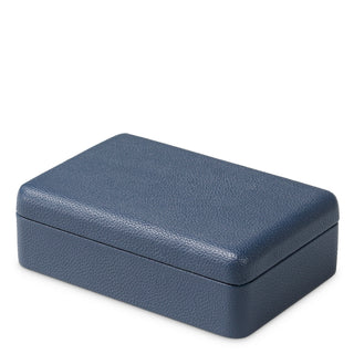 Deck Box The Ridges incl two decks of cards blue leather