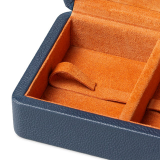 Deck Box The Ridges incl two decks of cards blue leather