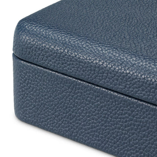 Deck Box The Ridges incl two decks of cards blue leather
