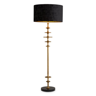 Floor Lamp Rosetti vintage brass finish incl shade