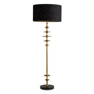 Floor Lamp Rosetti vintage brass finish incl shade