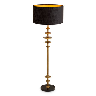 Floor Lamp Rosetti vintage brass finish incl shade