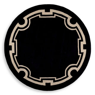 Rug Palazzo ø 280 cm black & off-white
