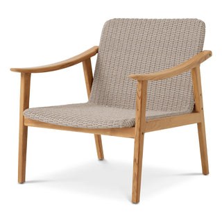 Outdoor Dining Chair Honolulu natural teak faux rattan 1236