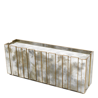 Dresser Nottingham antique mirror glass brushed brass finish