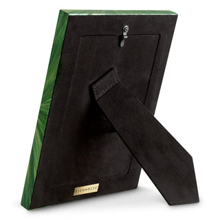 Picture Frame Harvard S straw marquetry green