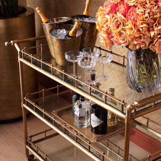 Trolley Scarlett L vintage brass finish