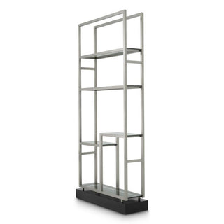 Cabinet Corrado II brushed steel finish
