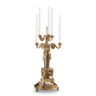 Candle Holder Decaix vintage brass finish