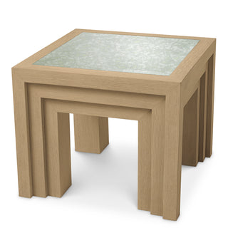 Side Table Metropolitan natural oak open grain veneer