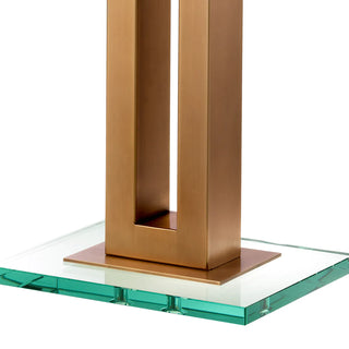 Table Cadogan antique brass finish incl shade