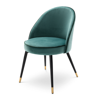 Dining Chair Cooper roche turquoise velvet set of 2