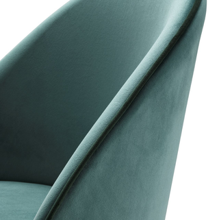 Dining Chair Cooper roche turquoise velvet set of 2