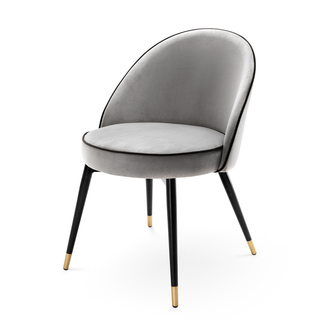 Dining Chair Cooper roche light grey velvet set of 2