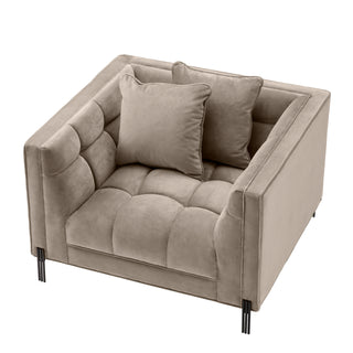 Chair Sienna savona greige velvet