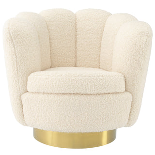 Swivel Chair Mirage faux shearling
