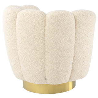 Swivel Chair Mirage faux shearling