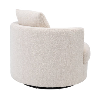 Swivel Chair Felix bouclé cream