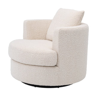 Swivel Chair Felix bouclé cream