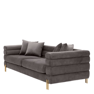 Sofa York savona grey velvet