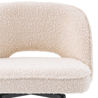 Bar Stool Cliff bouclé cream set of 2