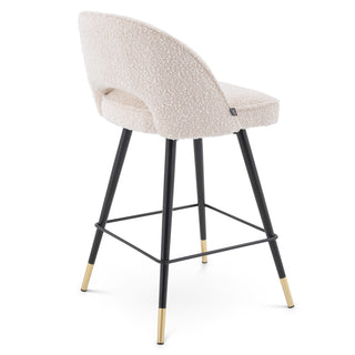 Counter Stool Cliff bouclé cream set of 2